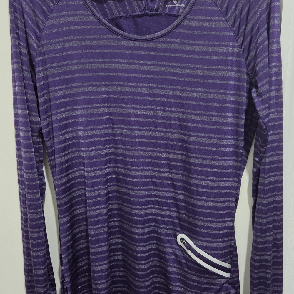 Athleta Purple Long Sleeve Fitted Tee